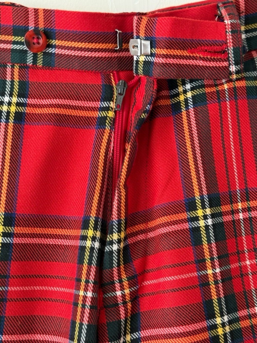 Murray Golf Vintage Broadsword Red Royal Stewart Tartan Plaid Golf Pants Size 32 - Picture 4 of 16
